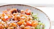 Lunchsalade; Kikkererwten met wortel en chorizo | Simone's Kitchen