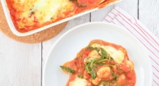 Gnocchi ovenschotel met spinazie en mozzarella