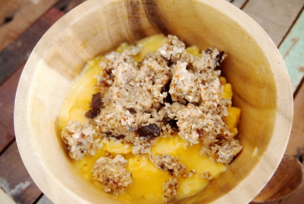 Recept: mango ijs met cookie dough