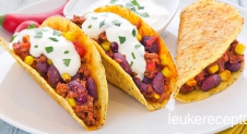 Taco’s met chili con carne