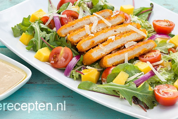 Betere Recept voor salade met mango en krokante kip - Foody.nl EW-79