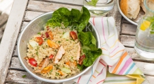 Quinoa salade met harissa kip en de discussies…