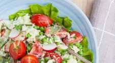 Risoni salade met komkommer en tomaat