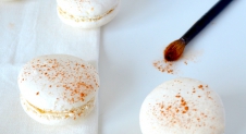 Macarons with a touch of gold