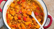 Zoete aardappel curry