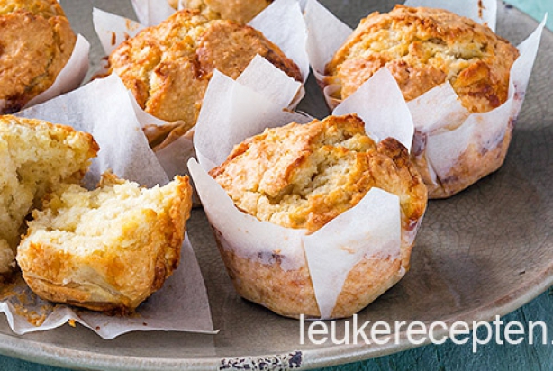 Recept voor kokos muffins met witte chocolade - Foody.nl