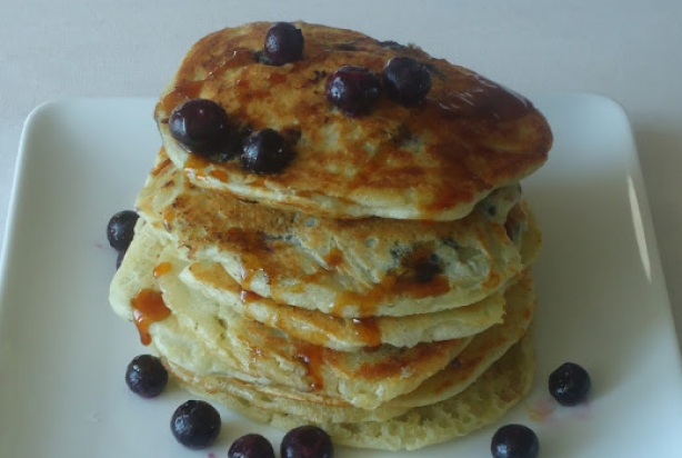American Pancakes met blueberries