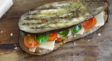 Italiaanse aubergine-sandwich