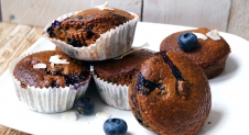 Gezond snoepen: havermout muffins met bosbessen