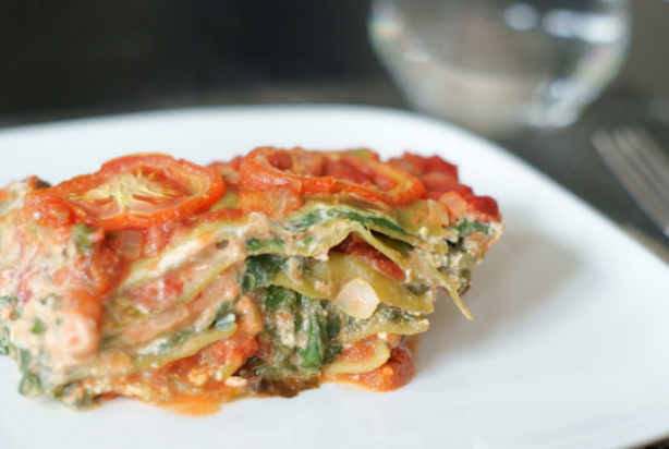Lasagne met spinazie, ricotta & geitenkaas